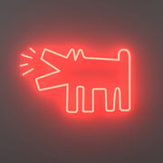Keith Haring Barking Dog neon light